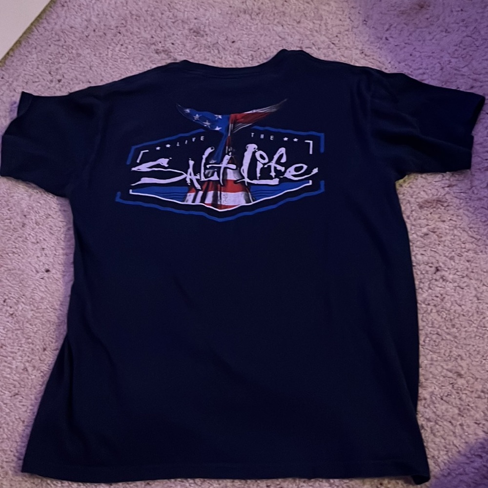 fishing tee blue